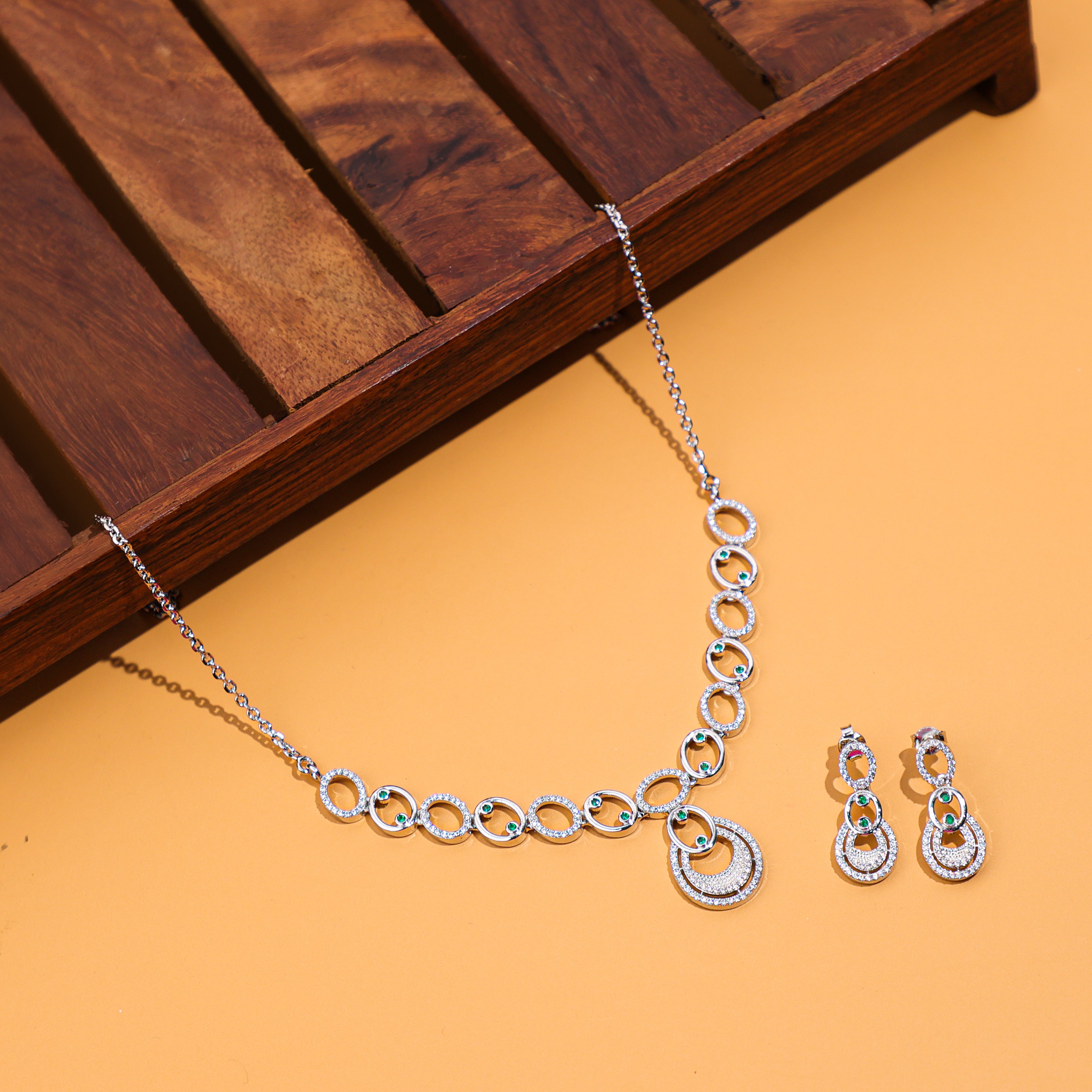 Buy Sterling Silver Orbit Necklace Set – Perfect Festival Wear