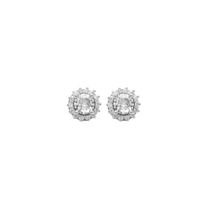 Exquisite Halo Gem Studs