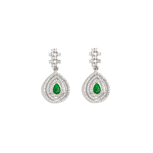 Emerald Cascade Necklace Set