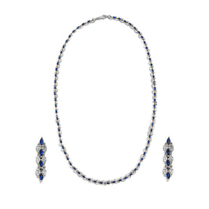 Azure Twilight Elegance Necklace Set