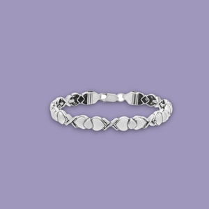 Men's Sterling Silver Modern Fusion Chain Bracelet - Ideal Office Wear Jewel
