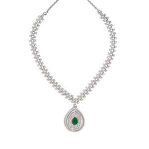 Emerald Cascade Necklace Set