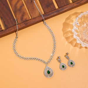 Emerald Cascade Necklace Set