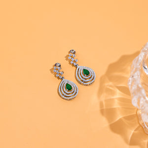 Emerald Cascade Necklace Set