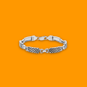 Men's Sterling Silver Modern Rope Chain Bracelet - The Best Office Wear Jewel