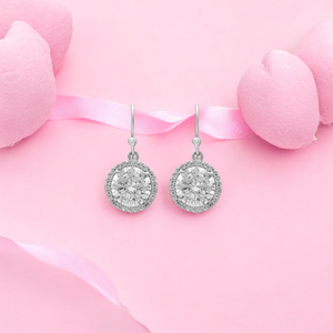 Exquisite Gleaming Fish Hook Gem Earrings