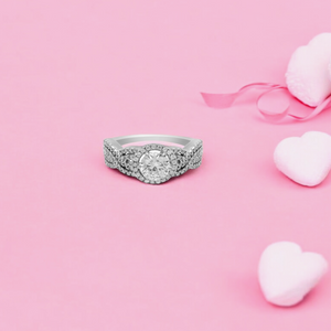 Infinity Style Gem-Studded Ring