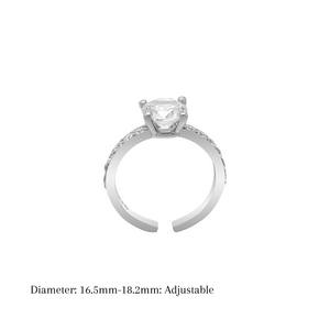 Versatile Promise Prong-Set Zircon Ring
