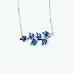 Sterluv's Sterling Silver Blue Willow Necklace for Women - Ideal Daily Wear Jewellery