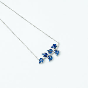 Sterluv's Sterling Silver Blue Willow Necklace for Women - Ideal Daily Wear Jewellery