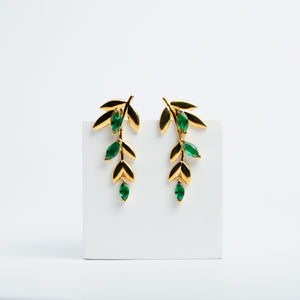 Sterluv's Sterling Silver Emerald Canopy For Women - Ideal for Festivity, Celebrations & Parties