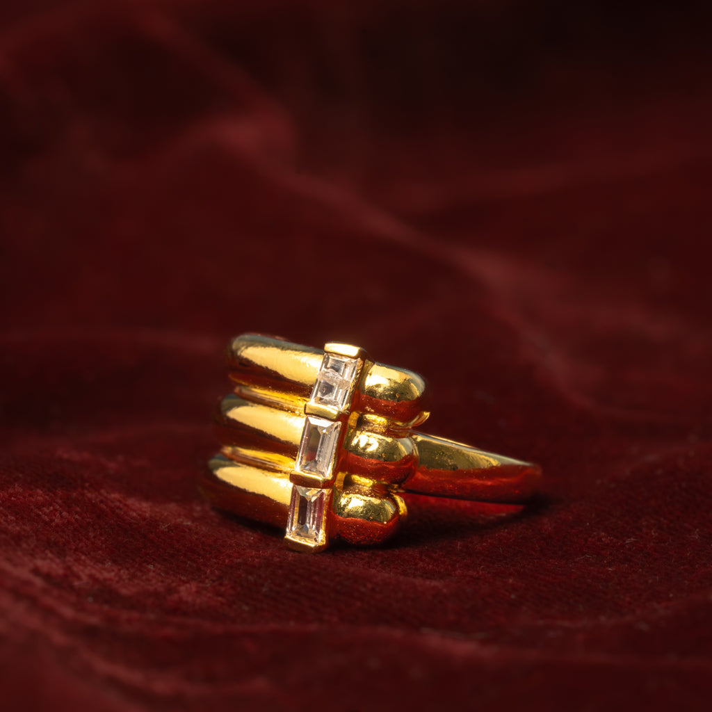 Triad Traverse Gold Ring – Sterluv