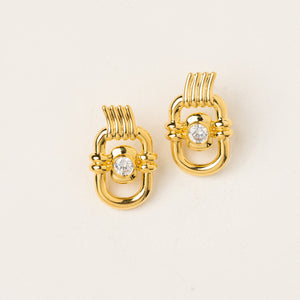 Majestic Flare Gold Earrings