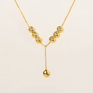 Bubble Orb Gold Necklace