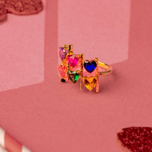 Bliss Spectrum Heart Ring