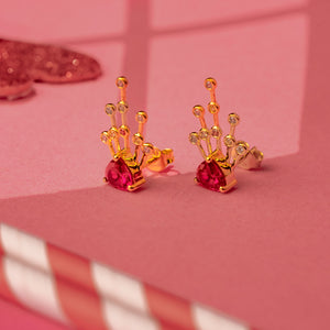 Pink Sunrise Studs