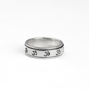 Men's Sterling Silver Omm Revolve Band - Ideal for Festivity, Celebrations & Parties