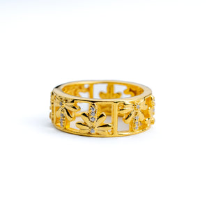 Sterluv's Sterling Silver Fleur Halo Daisy Band for Women - Ideal Daily Wear Jewellery