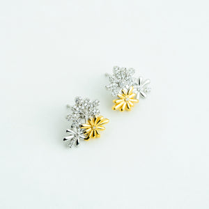 Sterluv's Sterling Silver Trio Fleur ÉClat For Women - Ideal Daily Wear Jewellery