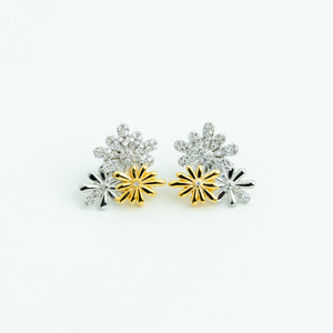 Sterluv's Sterling Silver Trio Fleur ÉClat For Women - Ideal Daily Wear Jewellery
