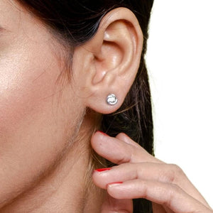Elegant Triad Sparkle Gem Studs