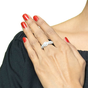 Celestial Gem-studded Promise Ring US Size 7