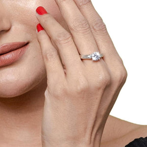 Versatile Prong Round Zircon Ring