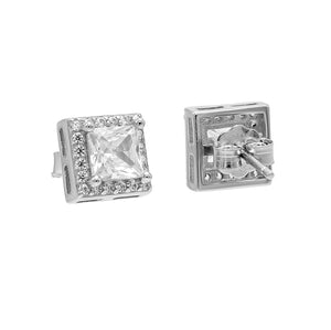 Sparkling Halo Princess Stone Studs