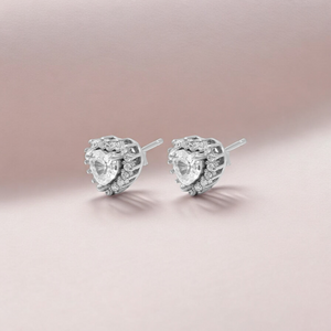 Charming Heart Radiance Gem Studs
