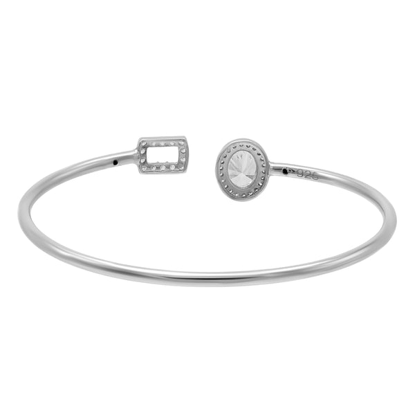 Adjustable Halo Oval Zircon Bracelet
