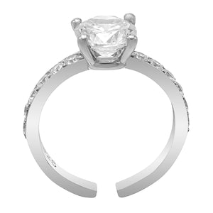 Versatile Promise Prong-Set Zircon Ring