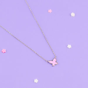 Cheerful Pink Bloom Necklace