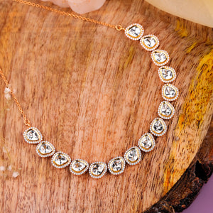 Opal Halo Celestial Necklace Set