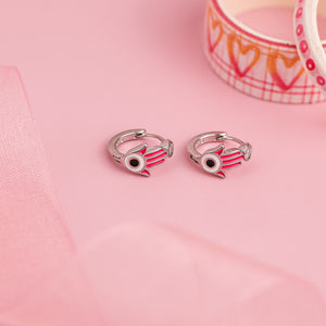 Blush Guardian Hoops