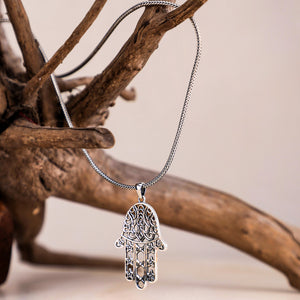 Divine Hamsa Hand Pendant (Without Chain)