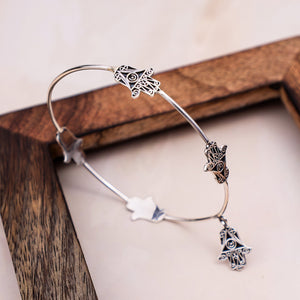Sacred Hamsa Hand Bracelet