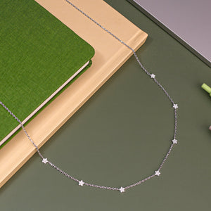 Floral Radiance Charm Necklace