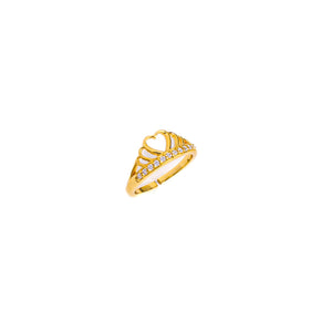 Exquisite Heart Crown Ring