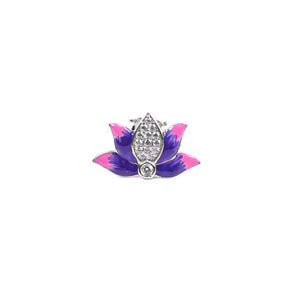 Blossom Glow Lotus Stud Earrings