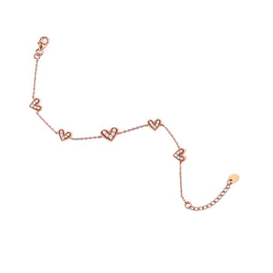 Rose Amour Charm Bracelet