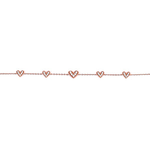 Rose Amour Charm Bracelet