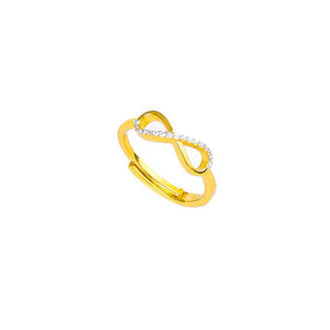 Gilded Infinity Jewel Ring