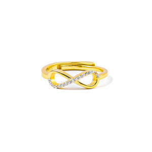 Gilded Infinity Jewel Ring