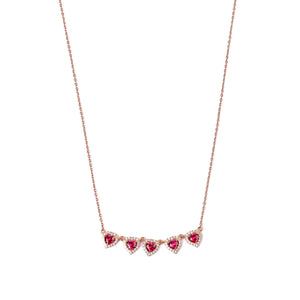 Roseheart Sparkle Jewel Necklace