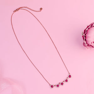 Roseheart Sparkle Jewel Necklace
