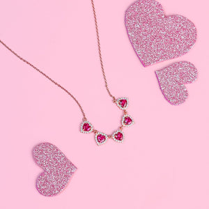 Roseheart Sparkle Jewel Necklace