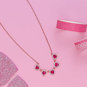 Roseheart Sparkle Jewel Necklace