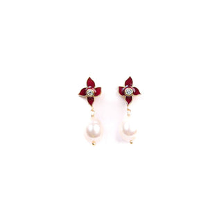 Opulent Orchid Enchantment Drop Earrings