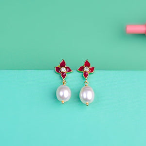 Opulent Orchid Enchantment Drop Earrings