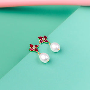 Opulent Orchid Enchantment Drop Earrings
